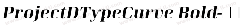 ProjectDTypeCurve Bold字体转换